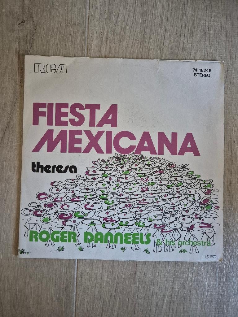 Vinyl single 'Roger Danneels & orchestra - Fiesta Mexicana', Cd's en Dvd's, Ophalen of Verzenden, Gebruikt, 7 inch, Single