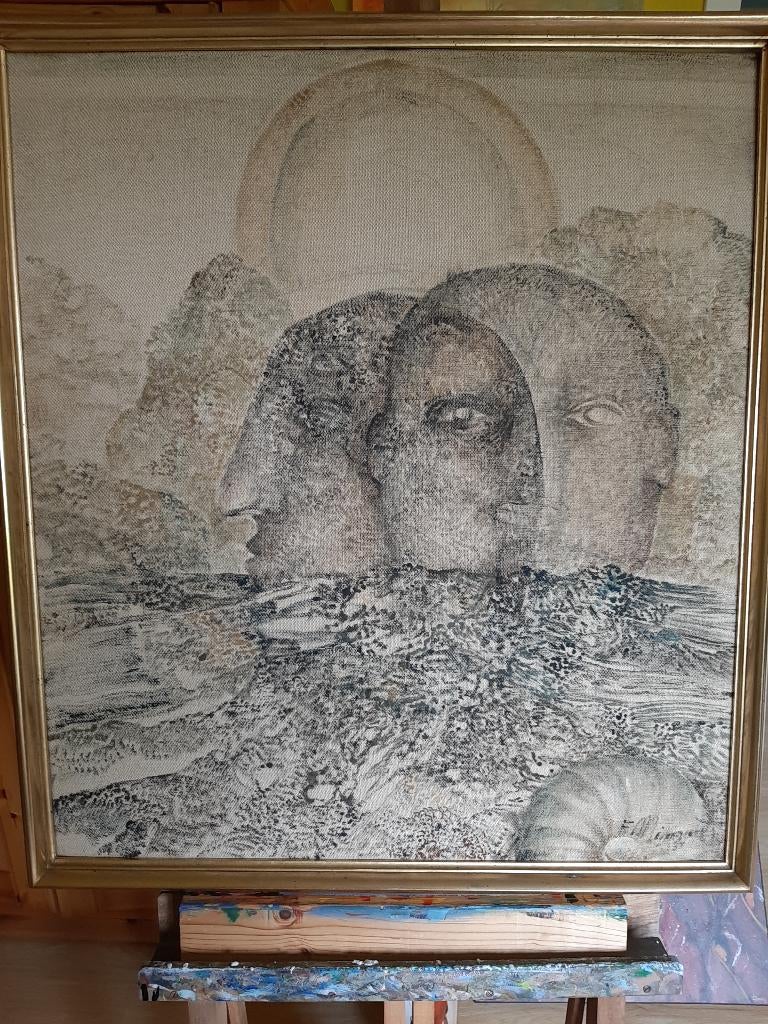 Schilderij op doek Frans Minnaert, Antiek en Kunst, Kunst | Schilderijen | Modern, Ophalen