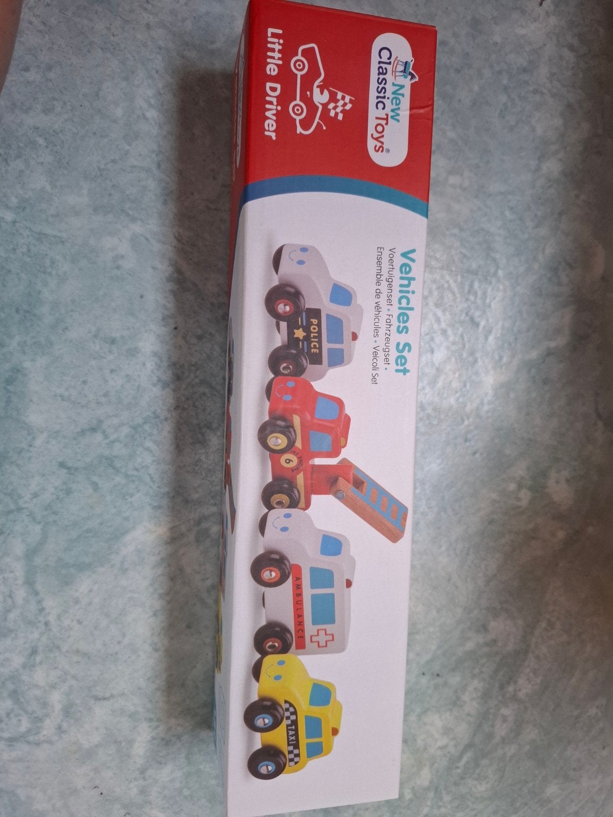 Autootjes "Little drivers vehikel set" New classic toys, Verzenden, Nieuw, Met wieltjes