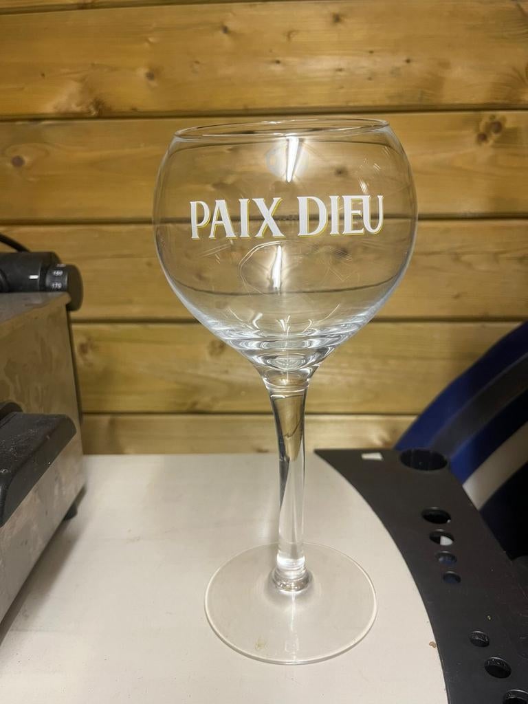 Orginele Paix Dieu bierglas 25 cl, Ophalen, Nieuw, Glas of Glazen