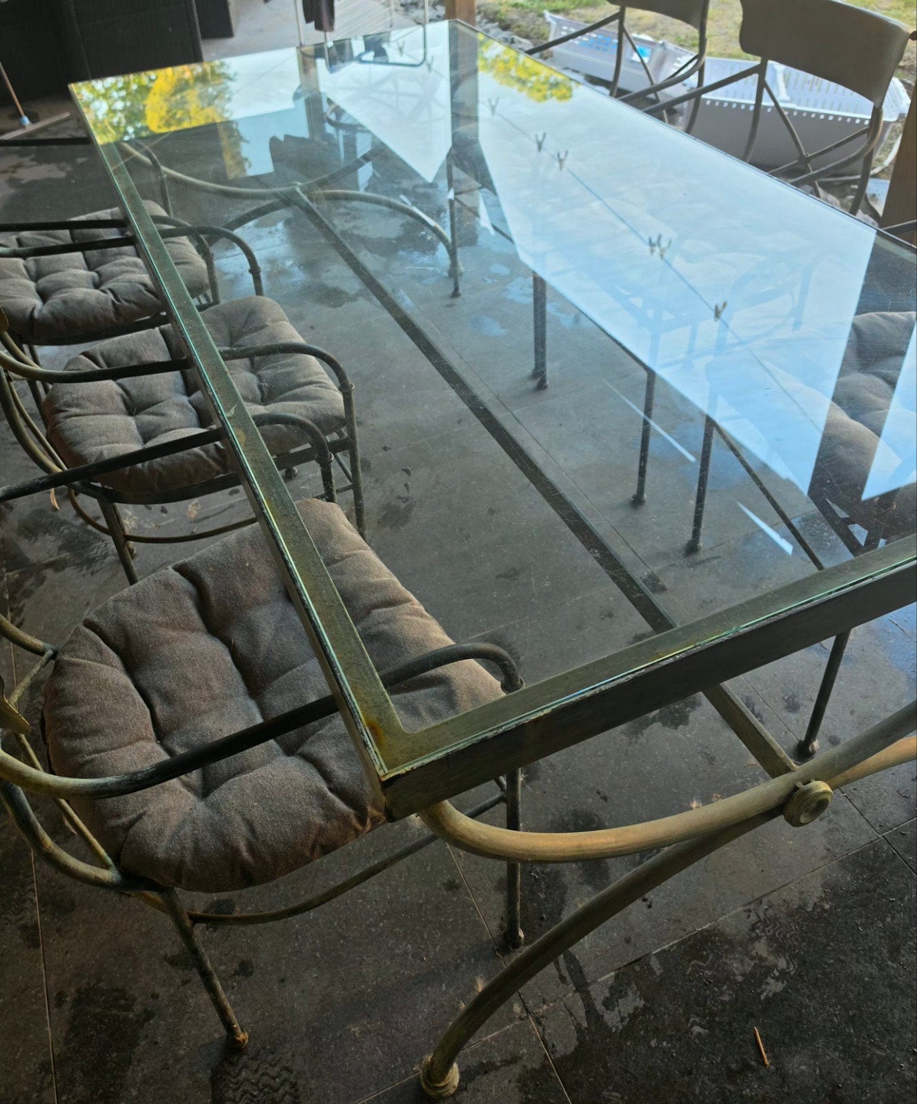 ijzer mooie tafel, Ophalen