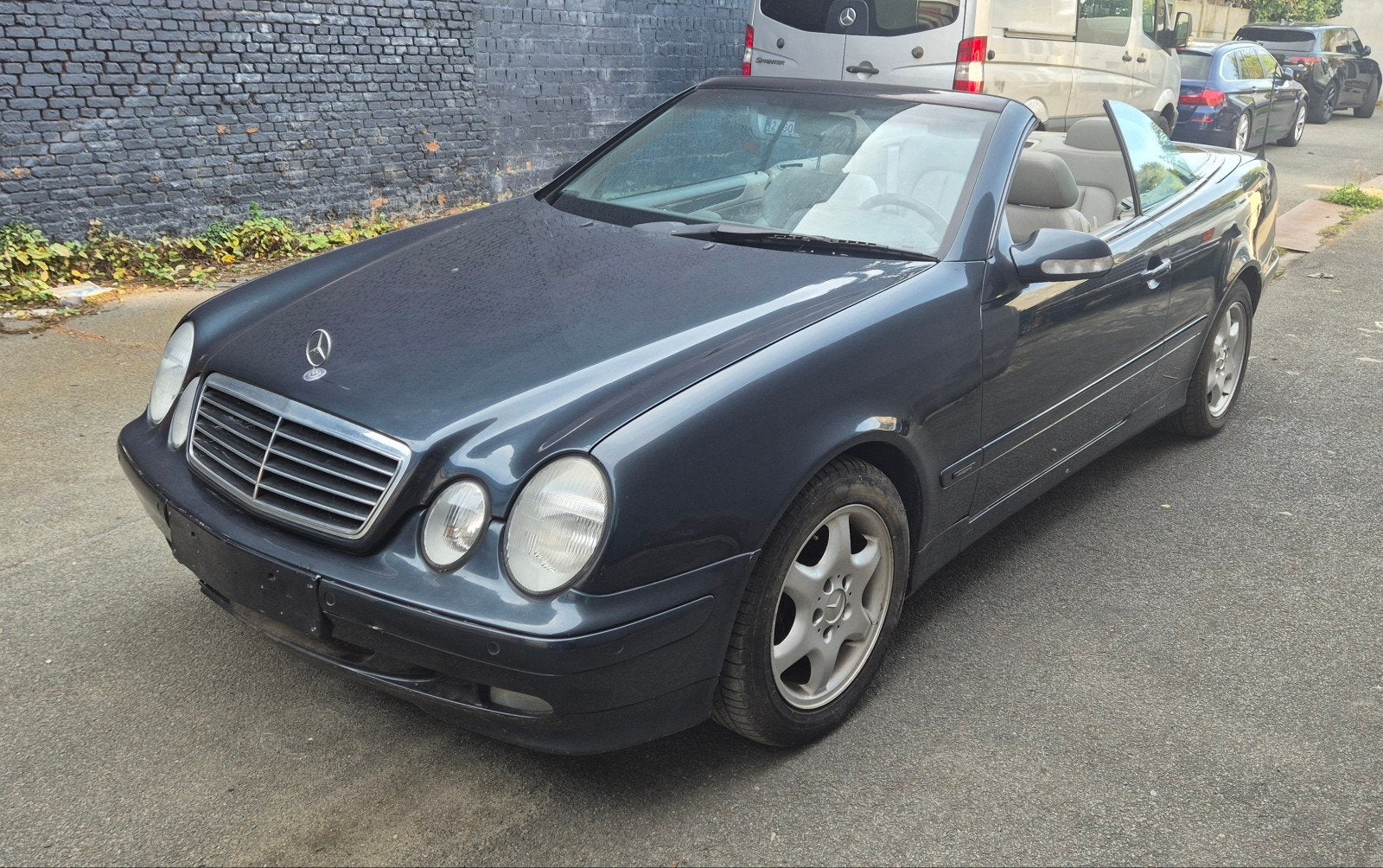 mercedes clk 200 avangarde compresor, Auto's, Beige, 4 cilinders, Cabriolet, Particulier