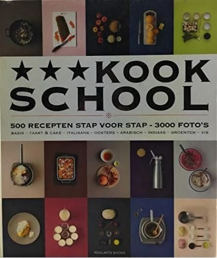 Boek Kookschool - 500 recepten stap voor stap - 3000 foto's., Boeken, Verzenden, Hoofdgerechten