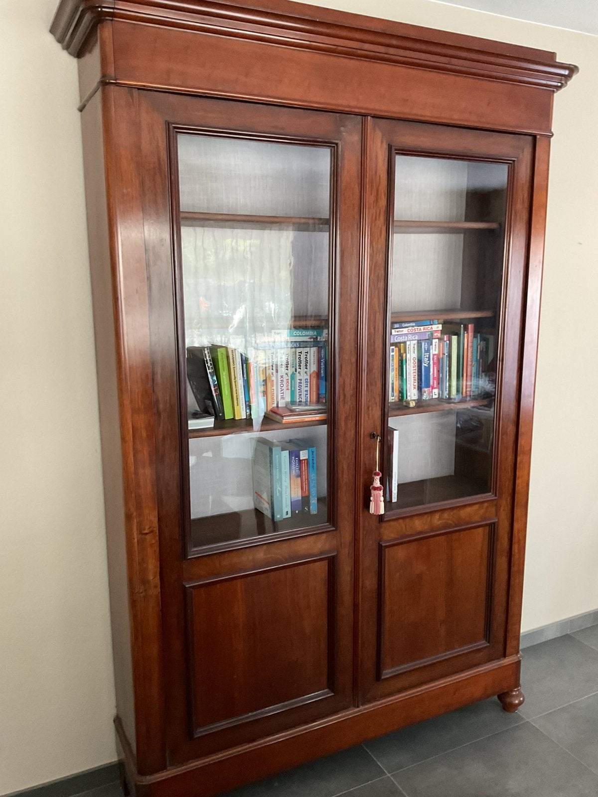 Antieke  Boekenkast in mahoniehout, Ophalen