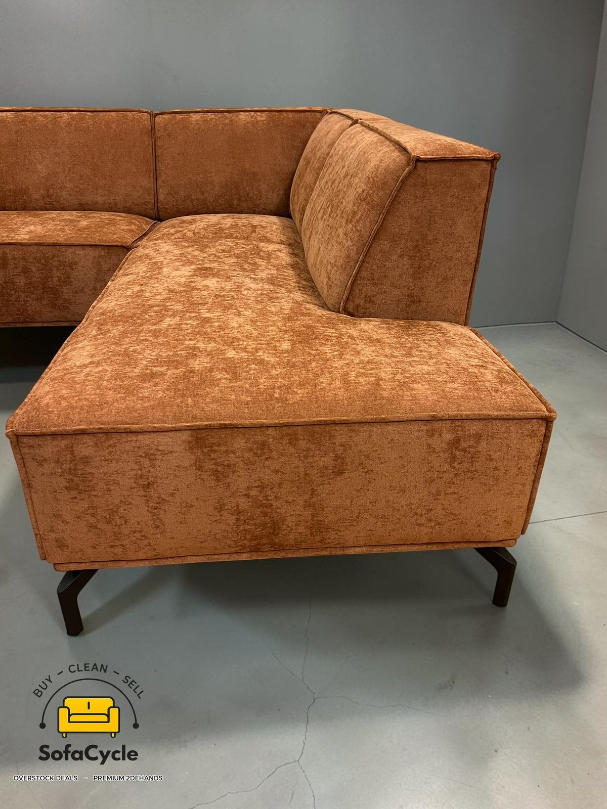 Fauteuil d'angle Rusty Brown (NOUVEAU) - SofaCycle/Delivery, Enlèvement ou Envoi, Comme neuf, SofaCycle, Info@sofacycle.be