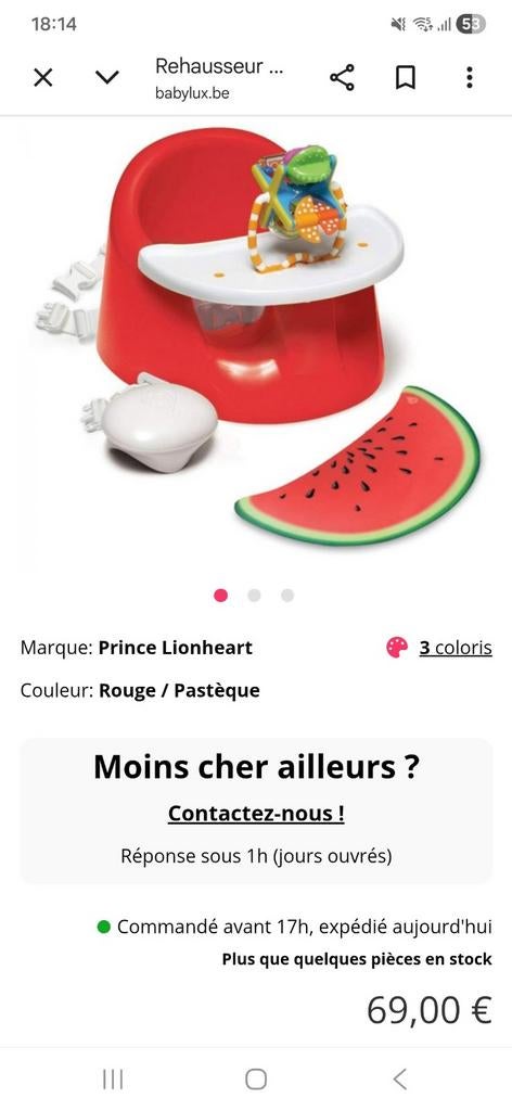 Réhausseur bébé