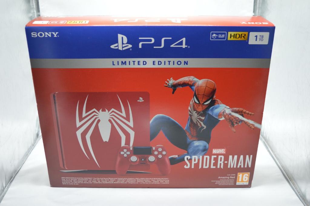 PS4 spiderman pack: rode ps4 , rode controller, Games en Spelcomputers, Spelcomputers | Sony PlayStation 4, Gebruikt, Slim, 1 TB