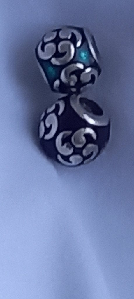 Lot de 2 Charm Pandora Zen, Ophalen, Gebruikt, Paars, Zilver