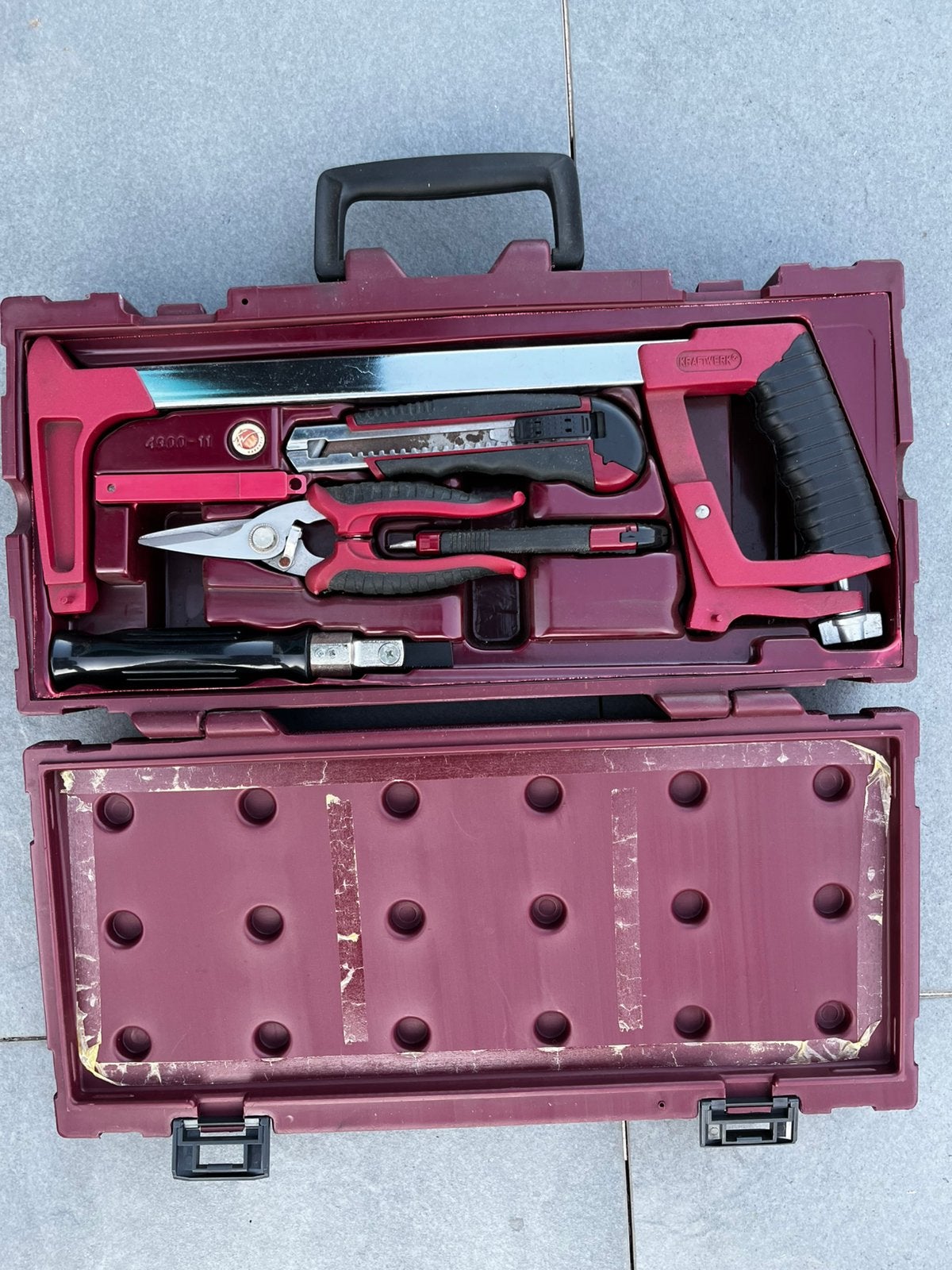 Kraftwerk handgereedschapset – Compleet in koffer, Ophalen of Verzenden, Zo goed als nieuw