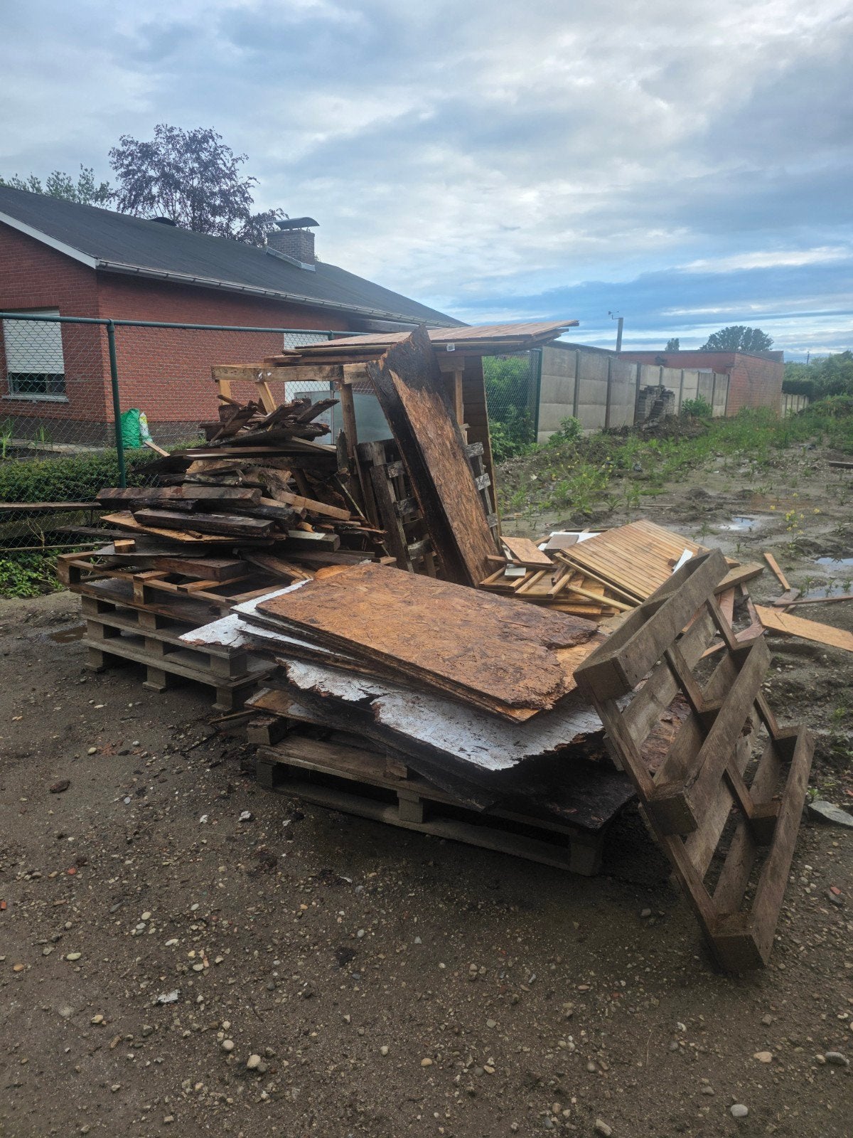 Gratis hout, Enlèvement