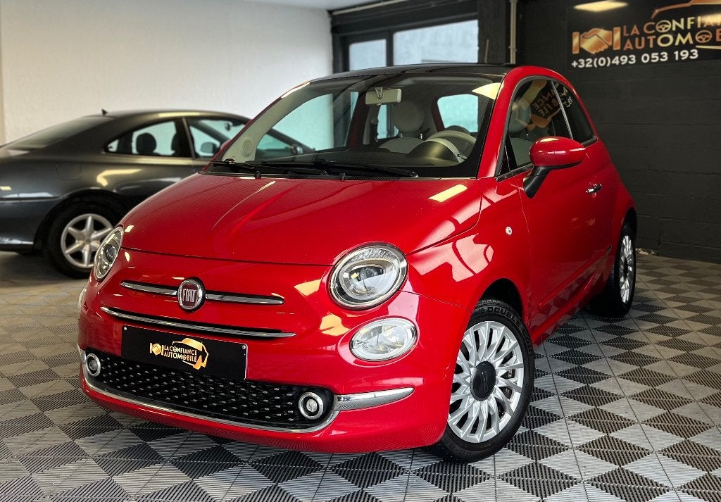 Fiat 500 1.2i Lounge 1e eigenaarsgarantie 12 maanden, Voorwielaandrijving, 4 zetels, Stof, 4 cilinders