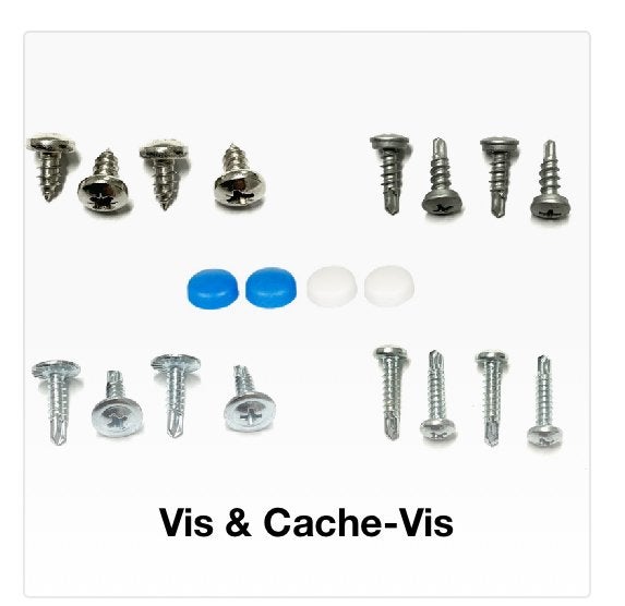 Vis et cache-vis plaque immatriculation, Neuf, Enlèvement ou Envoi, ., .