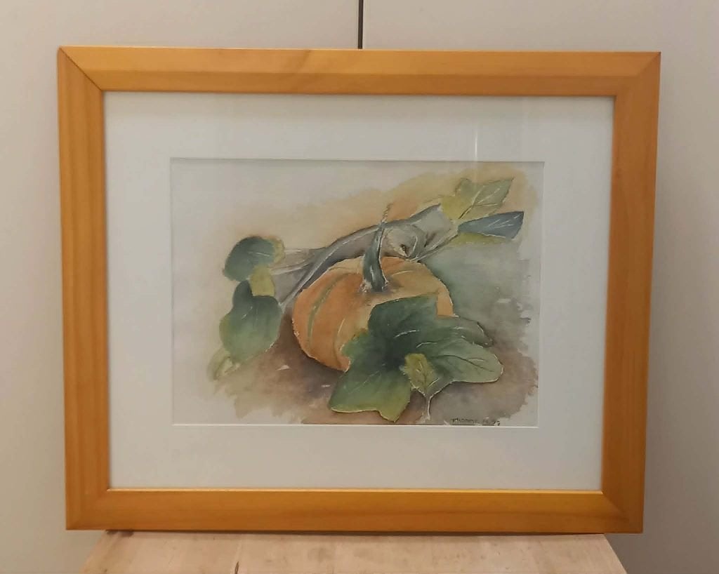 LOT 2 TABLEAUX - AQUARELLES "POTIRON", Stilleven, Papier, Ophalen, Achter glas