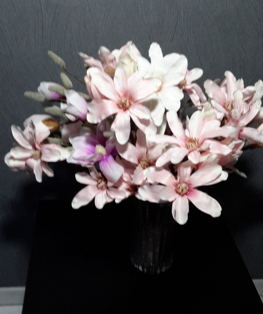 Lot / partij kunstbloemen Magnolia's ( NIEUW ), Enlèvement ou Envoi, Neuf, Violet