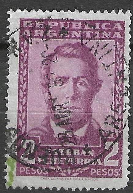 Argentinie 1957 - Yvert 578 - Esteban Echeverria (ST), Verzenden, Gestempeld