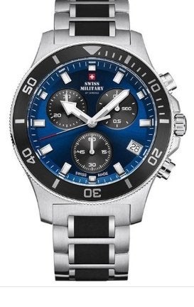 montre SWISS Military by chrono, Staal, Staal, Polshorloge, Nieuw