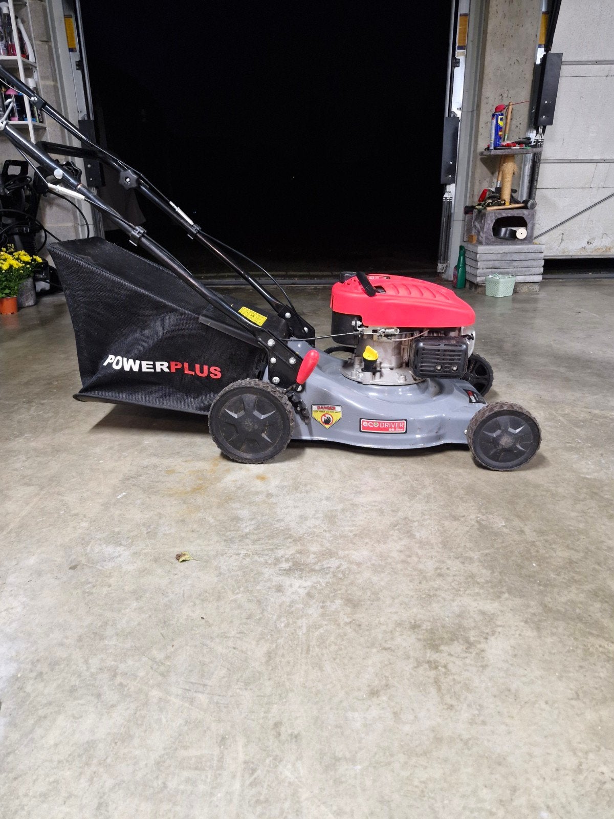 grasmachine benzine powerplus, Ophalen