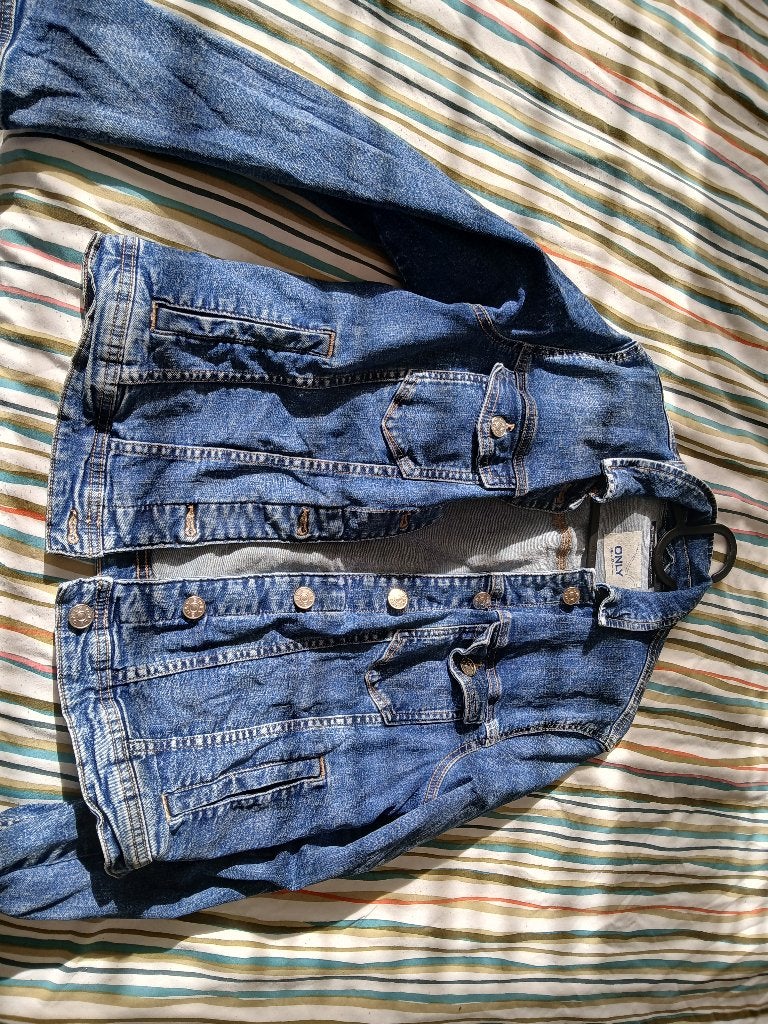 Jeansvestje only maat 42, Only, Blauw, Maat 42/44 (L), Ophalen of Verzenden