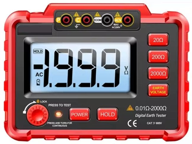 NIEUW EN COMPLEET aardingsmeter ground-tester, Ophalen of Verzenden, Nieuw
