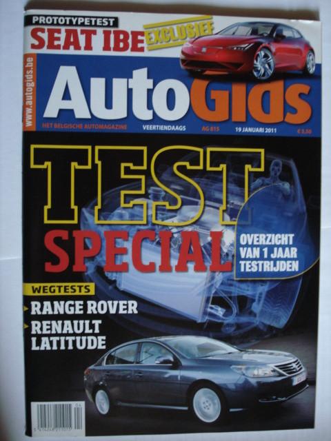 AutoGids 815 Renault Latitude/Range Rover TDV8/Seat IBE/Toyo, Livres, Autos | Brochures & Magazines, Envoi, Comme neuf, Général