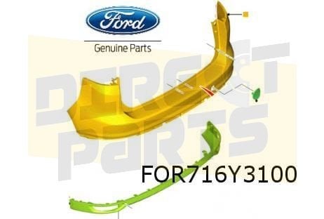 Ford C-Max (5/15-12/19) achterbumper (te spuiten) (+/- PDC), Auto-onderdelen, -, Verzenden, -, Nieuw