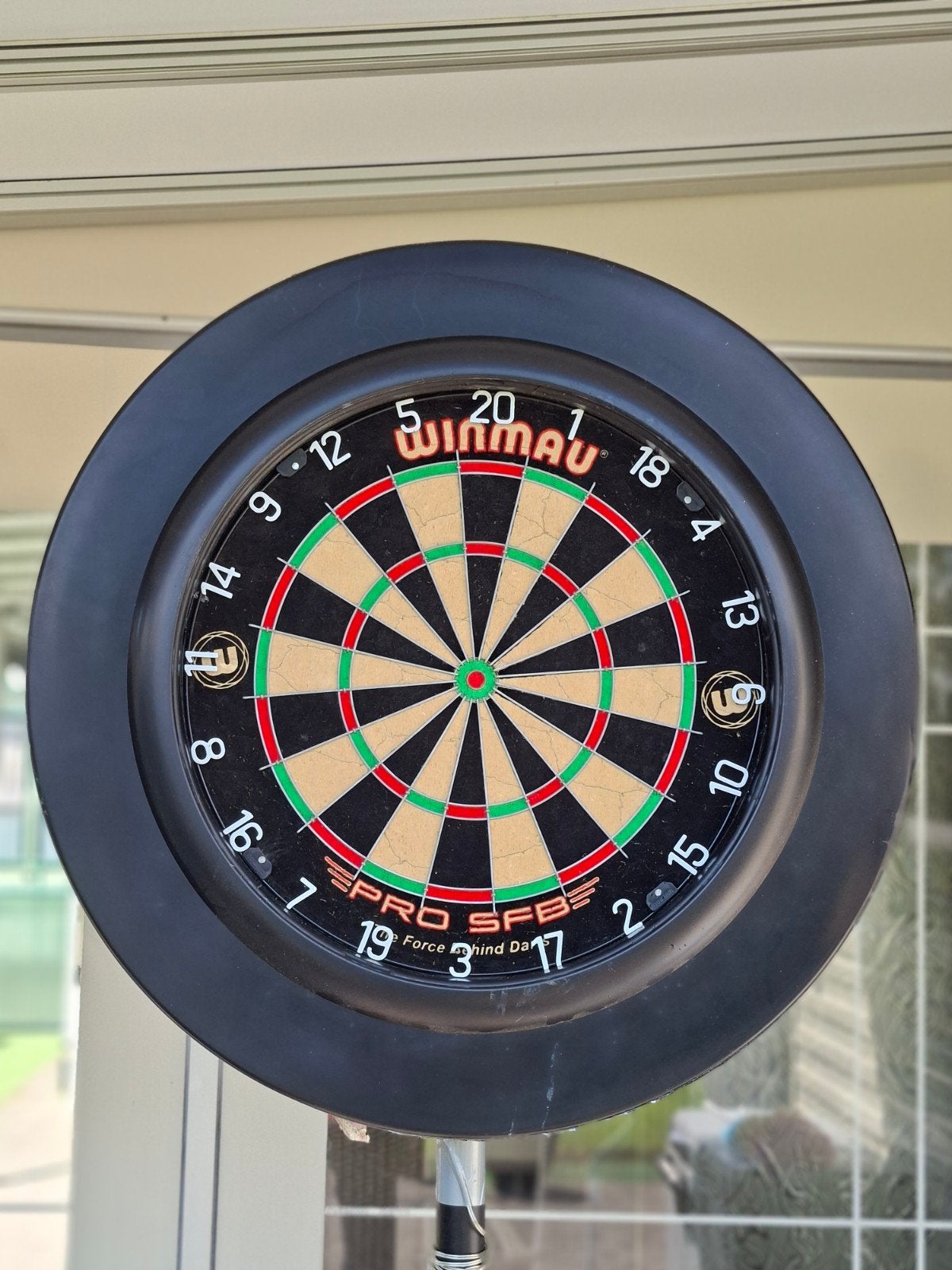 Dartsblok winmau met statief en verlichting., Enlèvement