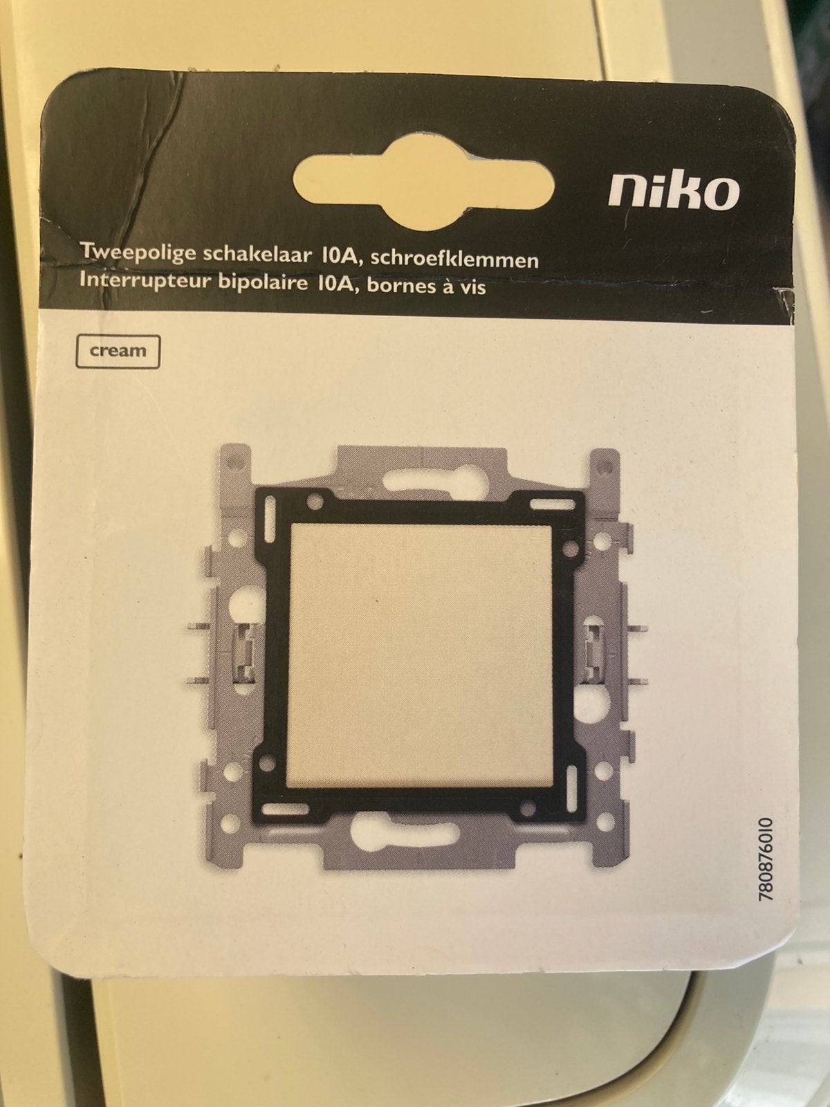 Niko tweepolige schakelaar creme (nieuw), Enlèvement, Neuf, Interrupteur