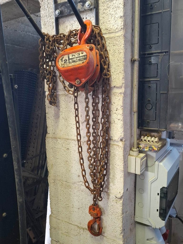 palan à chaine, Ophalen