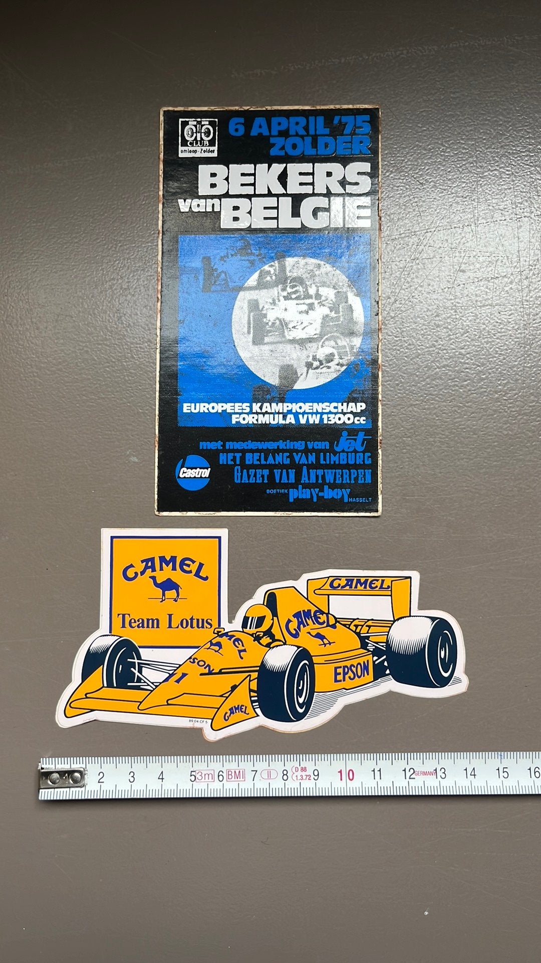 Stickers Beker van België, Ophalen of Verzenden, Zo goed als nieuw