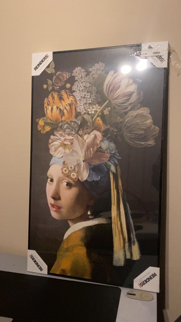 Schilderij Reinders "Bloemenmeisje met de Parel", Enlèvement, Neuf