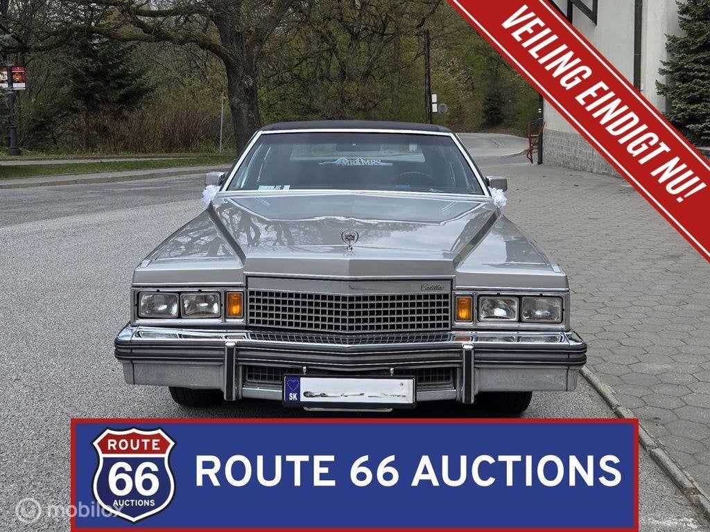 Cadillac Fleetwood Limousine | 1979 | Route 66 Auctions, Auto's, Cadillac, Zwart, Bedrijf, Handgeschakeld