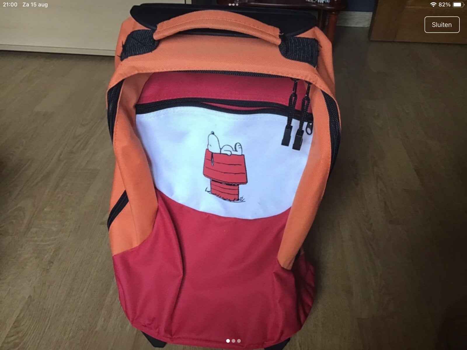 Kinder troley, Ophalen, Zo goed als nieuw