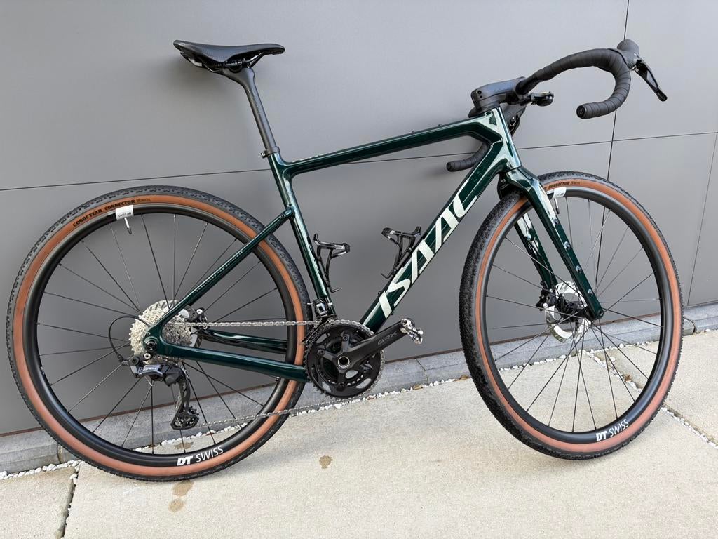 ISAAC TORUS MOSS GREEN Gravel met powermeter, Fietsen en Brommers, Fietsen | Heren | Sportfietsen en Toerfietsen, 10 tot 15 versnellingen
