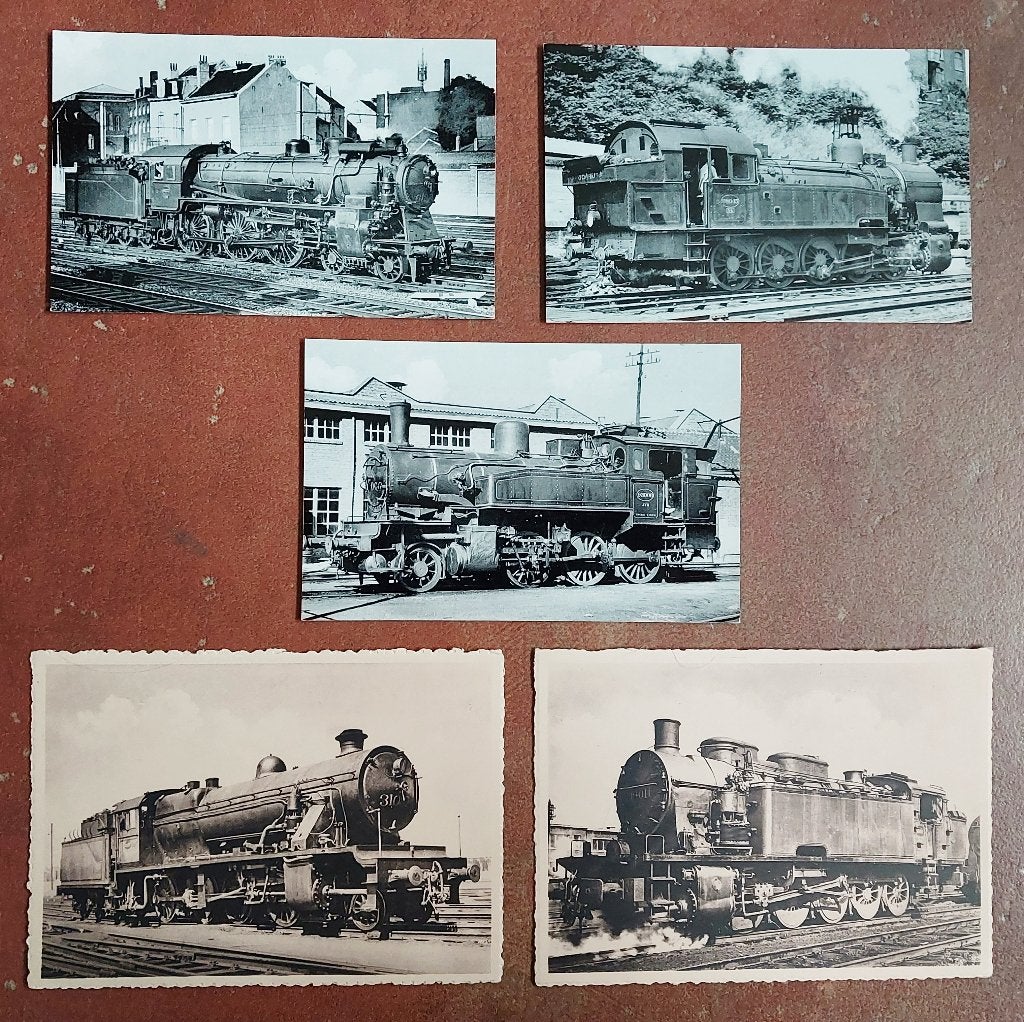 Oude postkaarten/verzamelkaarten locomotieven, Verzamelen, Ophalen of Verzenden, Trein, Kaart of Prent