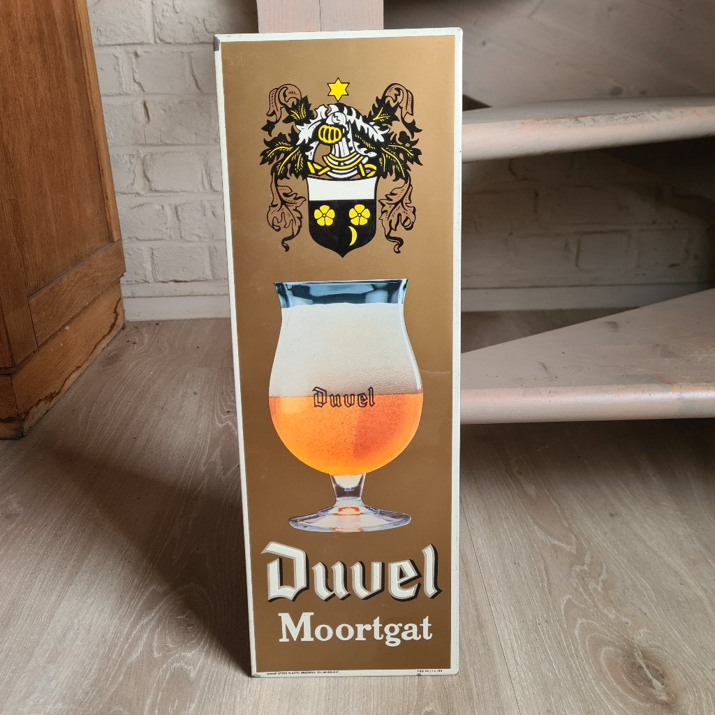 Duvel 1988, Verzamelen, Merken en Reclamevoorwerpen, Ophalen of Verzenden, Reclamebord