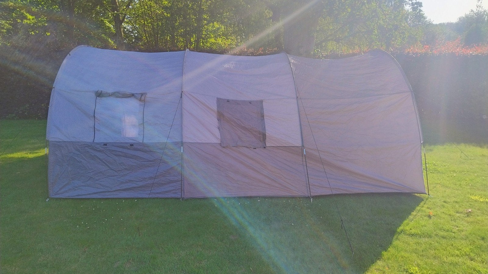 tunnel tent, Ophalen
