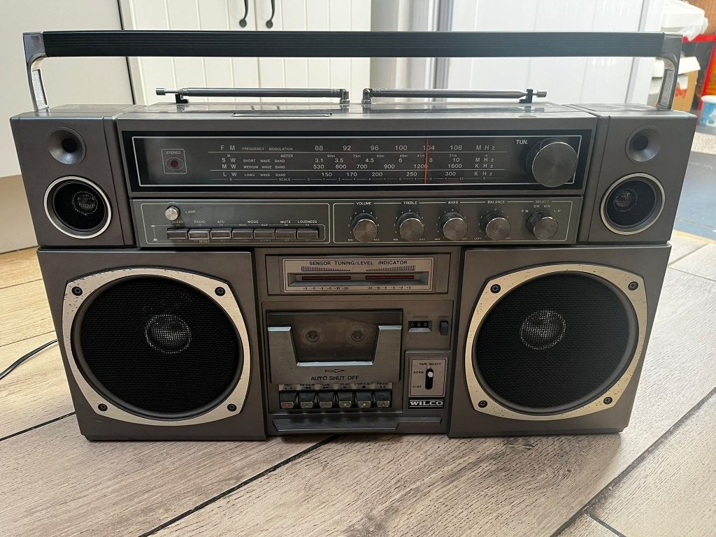 WILCO stereo boombox/radio, model CRS-1049L, Ophalen of Verzenden, Gebruikt, Radio