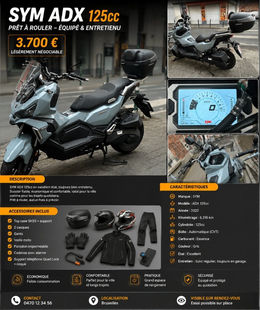 Sym ADX, Motoren, Motoren | Zijspanmotoren