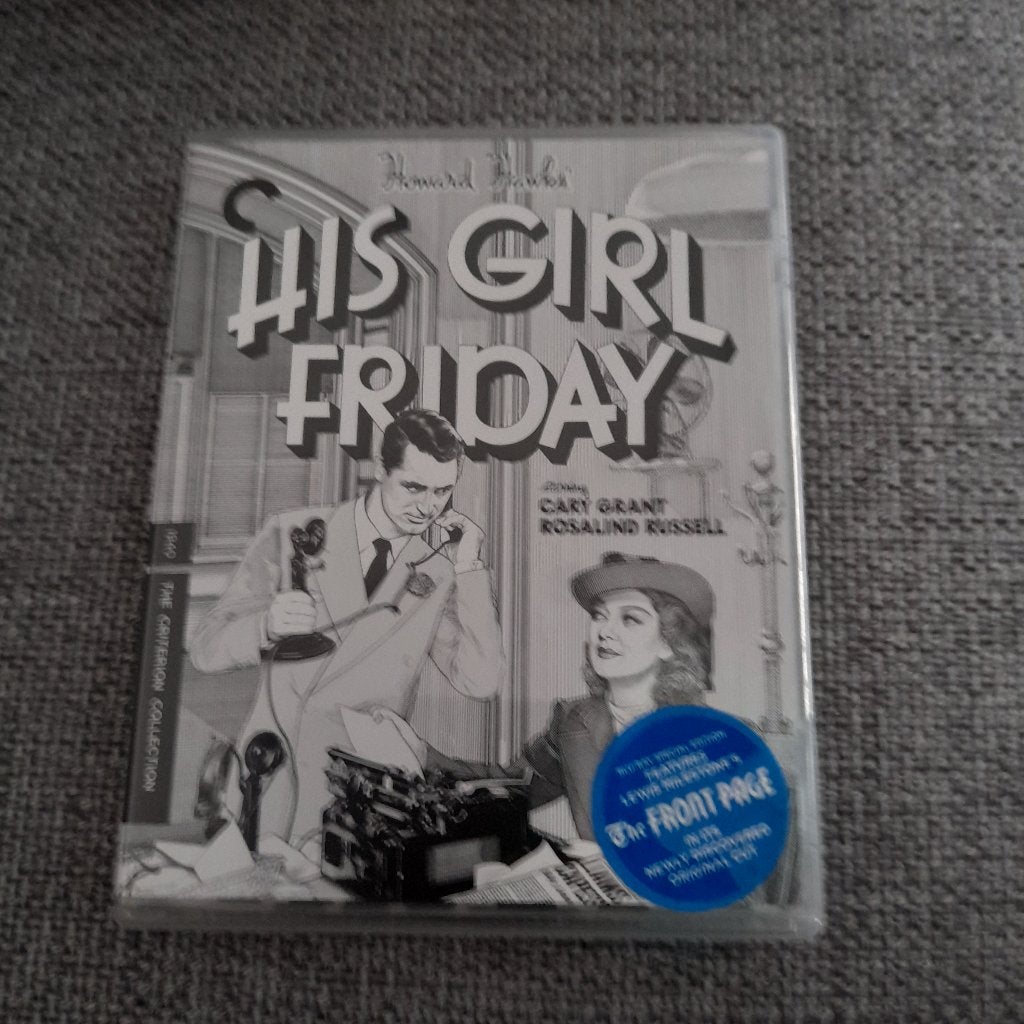 His Girl Friday blu-ray, Cd's en Dvd's, Ophalen of Verzenden, Zo goed als nieuw, Humor en Cabaret