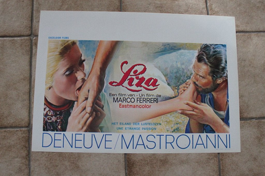 filmaffiche Liza 1972 Catherine Deneuve filmposter, Collections, Enlèvement ou Envoi, Rectangulaire horizontal, A1 jusqu'à A3