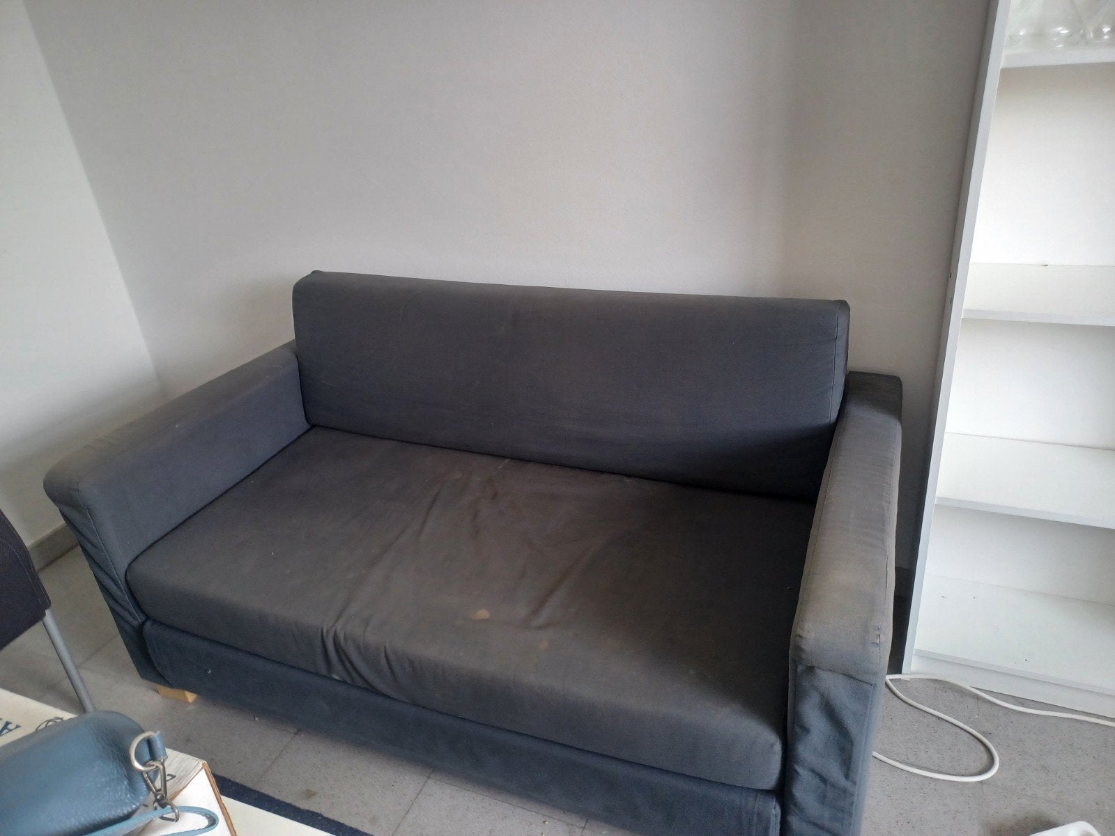 Zetel, Huis en Inrichting, Ophalen, Gebruikt, Tweepersoons, Rechte bank