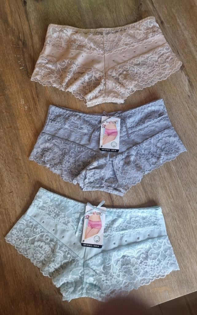 ROSA JUNIO 3X NIEUWE Damesslips Maat M valt als Maat S, Rosa Junio, Ophalen of Verzenden, Overige kleuren, Slip