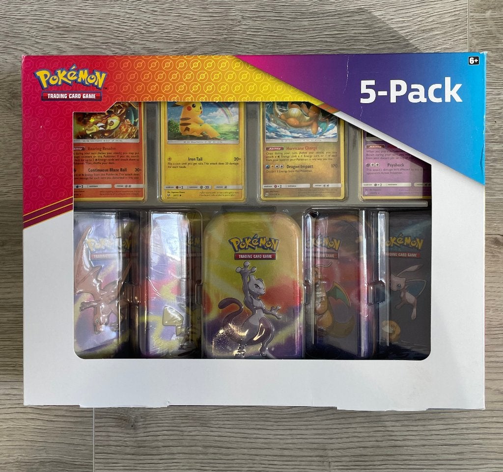 Zeldzame Pokemon Kanto Power Mini Tin 5-Pack Box - NIEUW!, Ophalen of Verzenden, Nieuw, Overige typen, Foil
