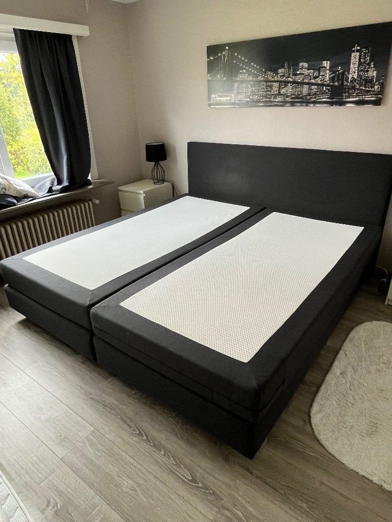 Boxspring, Ophalen, 210 cm, Tweepersoons, Zo goed als nieuw