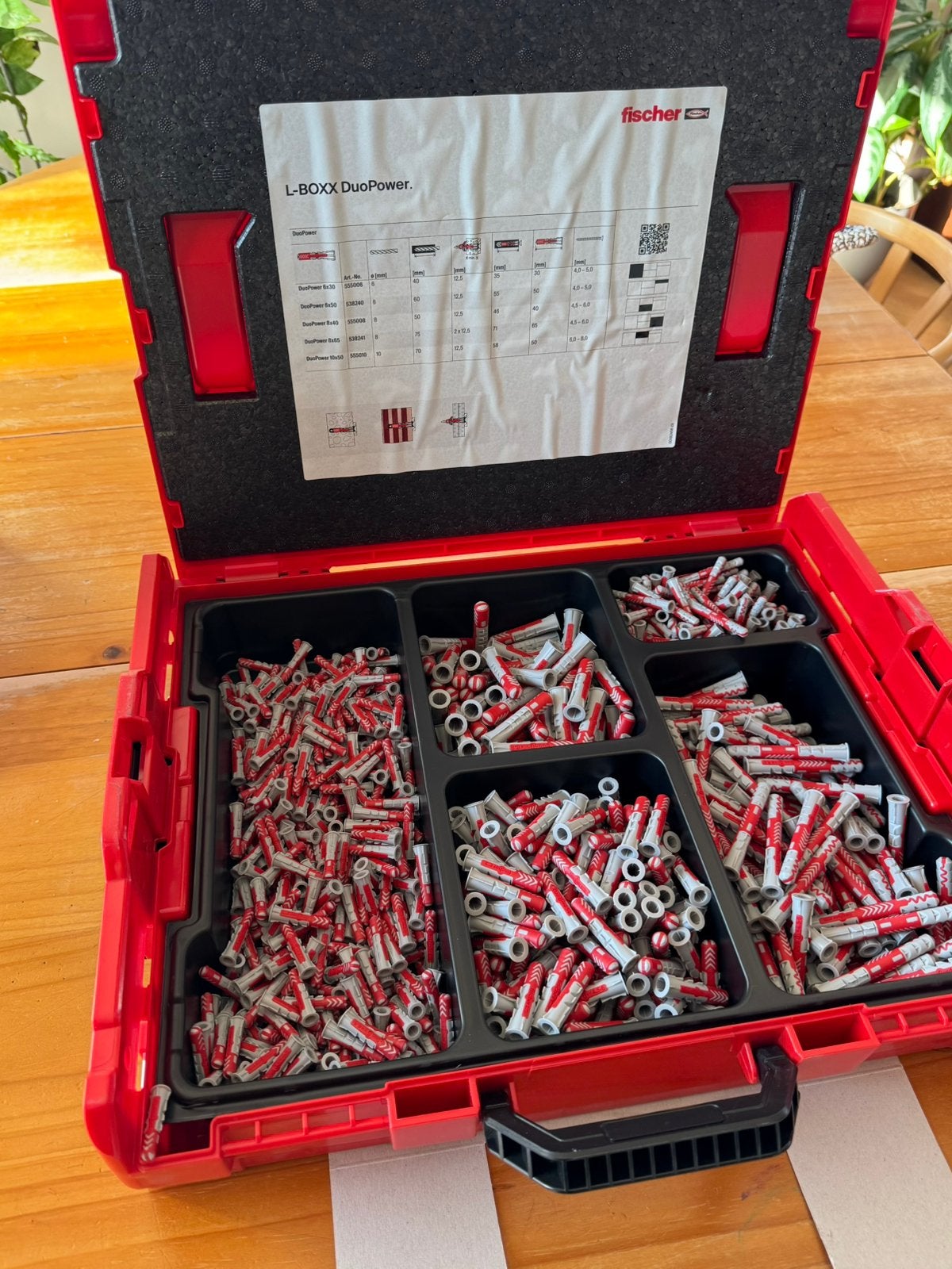 Fischer - L-Boxx 102 - DuoPower plug (910-delig), Bricolage & Construction, Boîtes à outils, Enlèvement, Neuf