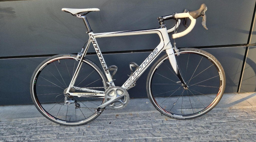 Cannondale Supersix carbon Taille L, Vélos & Vélomoteurs, Autres marques, Frein sur jante, Enlèvement, Utilisé