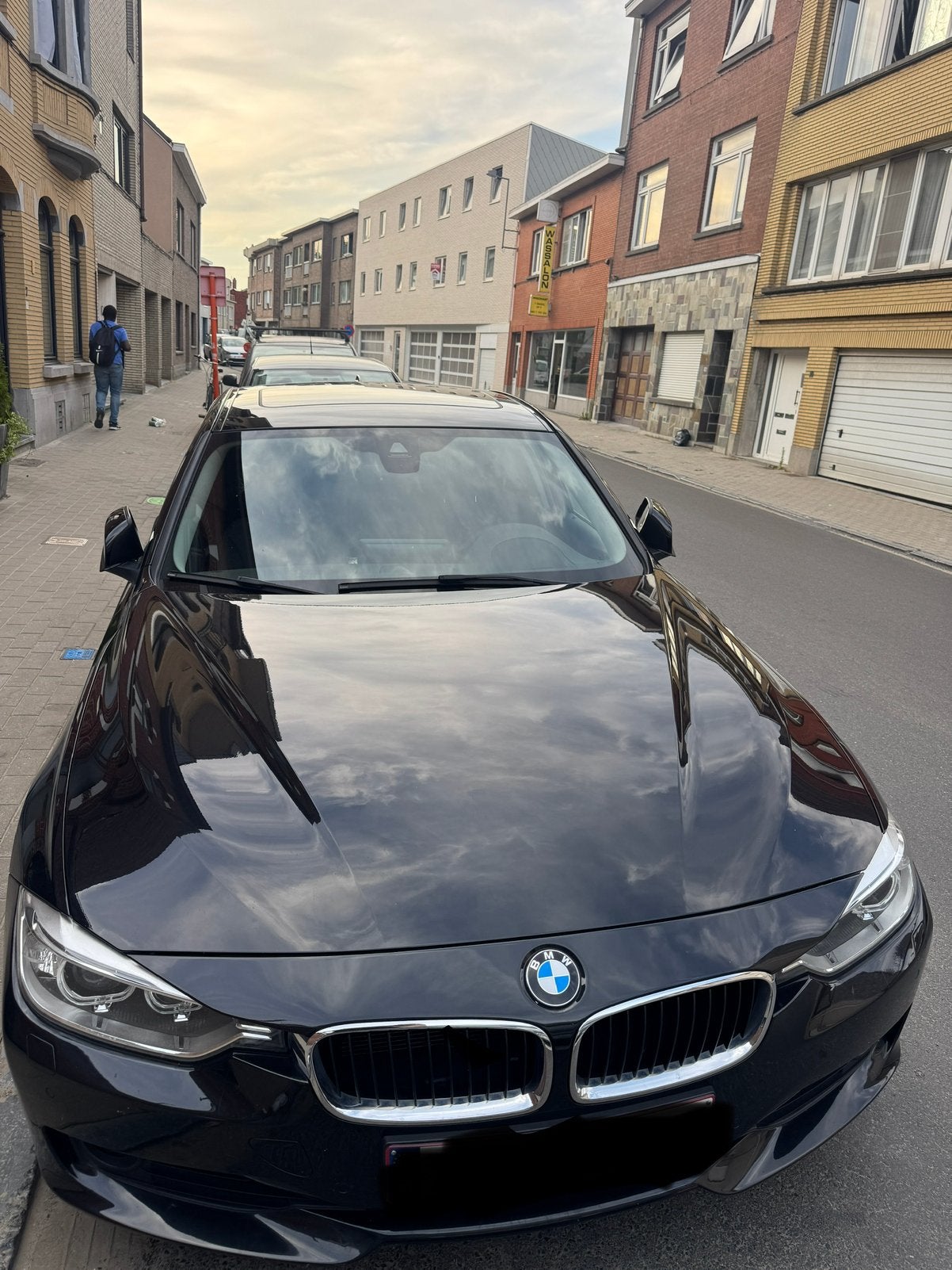 BMW 320i série3 2015   186pk, Auto's, Automaat, Overige bekleding, Zwart, Bedrijf