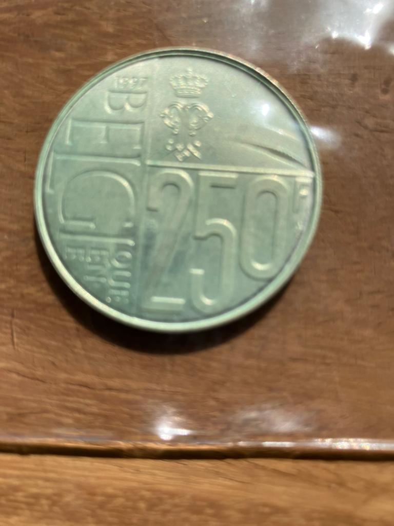 Pièce de 250 francs Paola.  Année 1997, Enlèvement