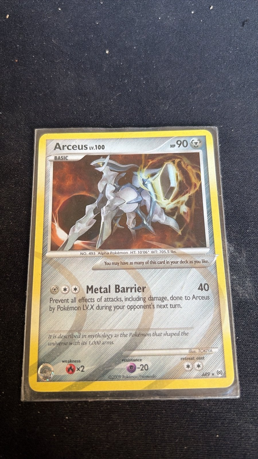 Pokémon kaart arceus, Enlèvement, Comme neuf
