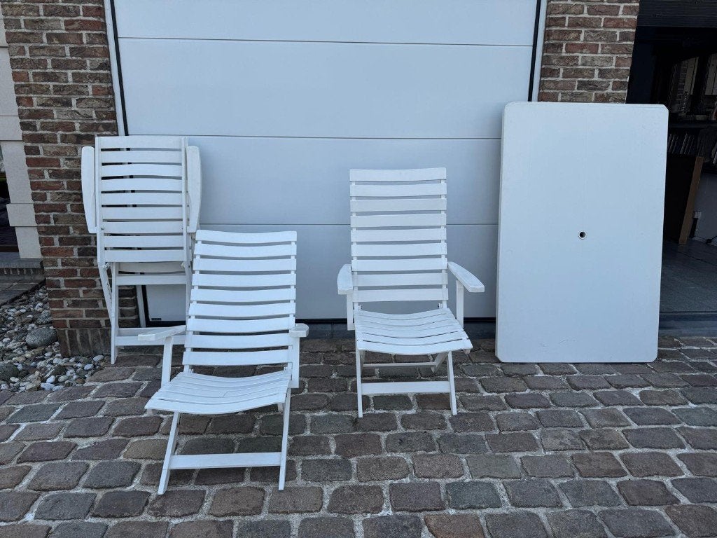 Tuinmeubelen, Tuin en Terras, Tuinsets en Loungesets, Ophalen, Kunststof, Gebruikt, 6 zitplaatsen